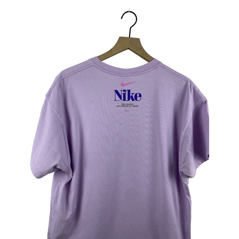 Nike Men's Large Trek Division Snake Pastel Purple Short Sleeve Graphic T-Shirt - Picture 9 of 10